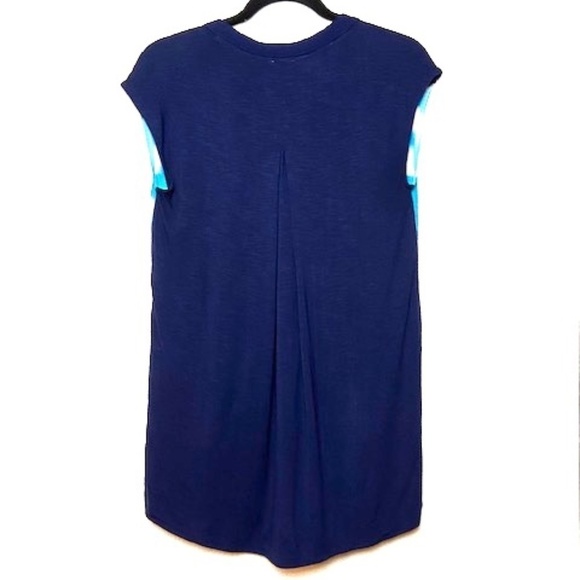 ANTHROPOLOGIE Postmark Blue Ombre Pleated Tank Top - Picture 2 of 5